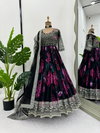 RTC 5772 Faux Gorgette With Digital Printed Gown With Dupatta Wholesale In India